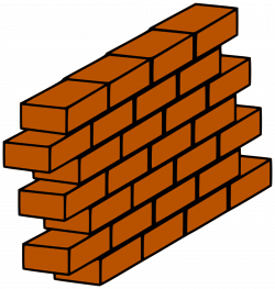 Clipart - Red brick wall