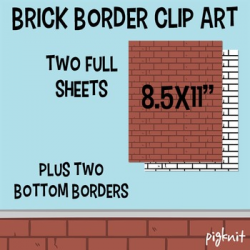 FREE Brick Wall Border Clipart | Brick Clipart Wallpaper Stationary