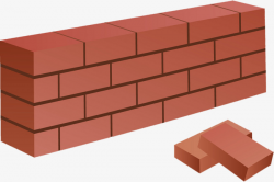 Vector Red Brick, Quadrel, Brick, Square Brick PNG Image and Clipart ...