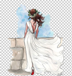 Drawing Wedding Dress Bride Sketch PNG, Clipart, Art, Back ...