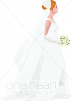 Elegant Bride Clipart | Wedding Dress Image