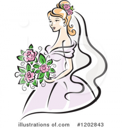 Bride Clipart #1202843 - Illustration by Vector Tradition SM