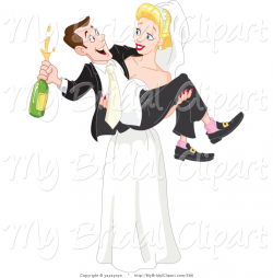 Groom Carrying Bride Clipart