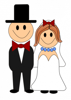 Bride and Groom Graphics Free | this cute clip art of a cartoon ...