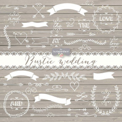Vector rustic wedding | Wedding graphics, Graphic design portfolios ...