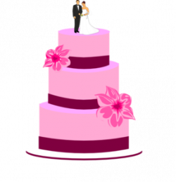 Wedding Cake With Bride And Groom Clip Art at Clker.com - vector ...