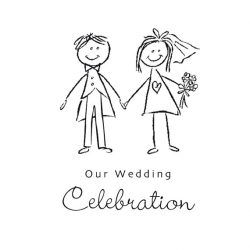 Bride and groom clipart black and white weddingdecoration 2 - Clipartix