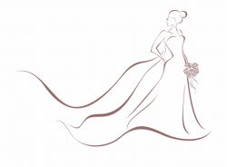 Wedding Invitation Bride Dress Clip Art - Illustration ...