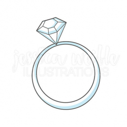 Wedding Ring Cute Digital Clipart, Wedding Ring Clip art ...