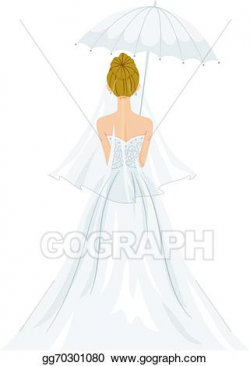 Vector Art - Bridal shower back view. Clipart Drawing gg70301080 ...