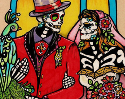 Day of the Dead Art Dia de los Muertos Tattoo by illustratedink