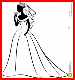 Awesome Silhouette Of Evening Dress Royalty Vector Clip Art Image ...