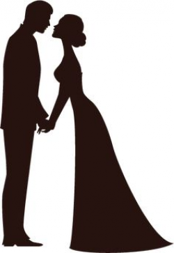 Free bride and groom silhouette clip art - ClipartFox | wedding ...