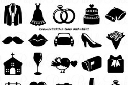 Wedding Icons Clipart and Vectors ~ Icons ~ Creative Market