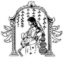 Enjoyable Hindu Wedding Logo Bride Clipart Pencil And In Color ...