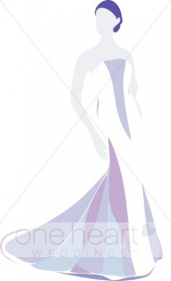 Mermaid Dress Clipart | Bride Clipart