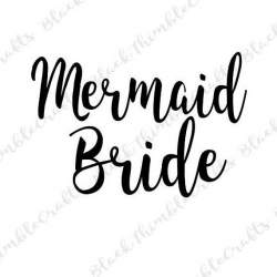 Mermaid Bride svg, wedding svg, bride svg, newlywed svg, mermaid svg ...