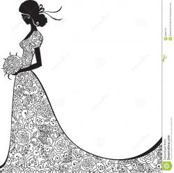 Modern wedding clipart new bride clipart modern bride pencil and in ...