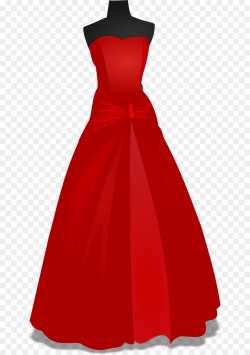 Dress Prom Formal wear Gown Clip art - Red wedding png download ...