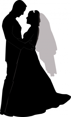 Wedding Couple Silhouette Clip Art Clipart | СИЛУЭТЫ | Pinterest ...