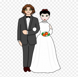 Bridal Clipart Bride Groom - Husband And Wife Clipart, HD ...