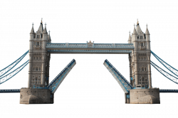 London Tower Bridge Silhouette Clipart transparent PNG - StickPNG