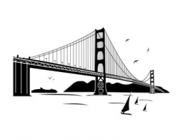 Bridge silhouette | Etsy