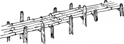 Bamboo bridge Clipart - Design Droide