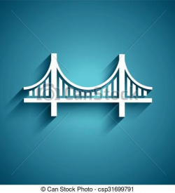 San Francisco bridge vector logo design - csp31699791 | Architecture ...