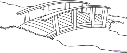japanese garden coloring page | How to Draw a Bridge, Step by Step ...