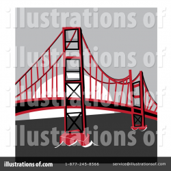 Golden Gate Bridge Clipart #1050559 - Illustration by Pams Clipart
