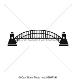 Simple Bridge Clipart sydney harbour bridge icon simple style sydney ...