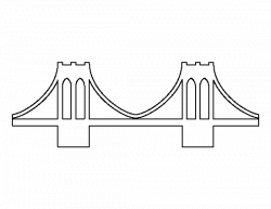 Brooklyn Bridge pattern. Use the printable outline for crafts ...