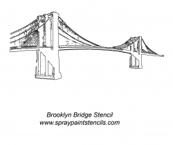 Golden Gate clipart brooklyn bridge - Pencil and in color golden ...