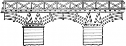 Bridge clipart structure - Pencil and in color bridge clipart structure