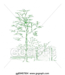 Vector Stock - Tree near bridge. . Clipart Illustration gg69467954 ...
