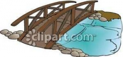 clip art bridge over water | Small Wooden Bridge Over a Stream ...