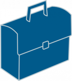 Blue Briefcase Clip Art at Clker.com - vector clip art online ...