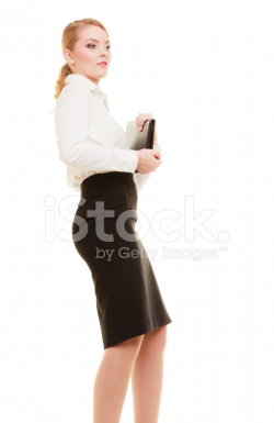 Businesswoman OR Teacher Woman With Briefcase Stock Photos ...