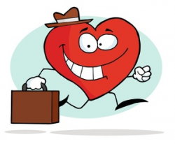 Animated Heart Clipart Image - Clip Art Illustration Of A Heart With ...