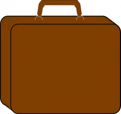 Colorless Suitcase-brown Clip Art at Clker.com - vector clip art ...
