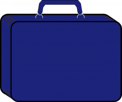 Blue Suitcase Clip Art at Clker.com - vector clip art online ...