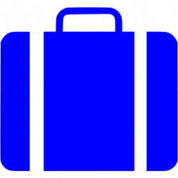 Blue briefcase icon - Free blue briefcase icons