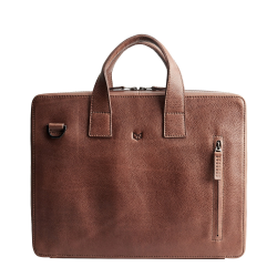 Handmade Roko Men's Briefcase Bag · Brown by Capra Leather