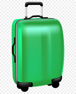 Green Trolley Travel Bag PNG Transparent Clip Art Image png download ...