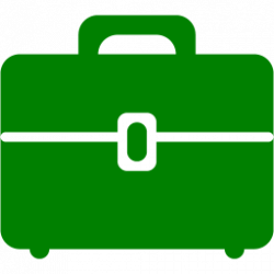 Green briefcase 5 icon - Free green briefcase icons