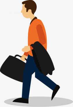 The Man With The Briefcase, Man, Briefcase, Cartoon PNG Image and ...