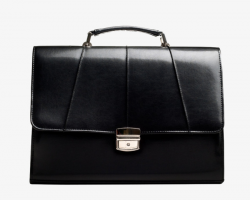 A Black Office Bag, Briefcase, Office Bag, Business Bags PNG Image ...