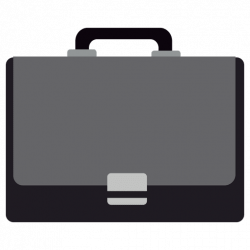 Office bag flat icon - Transparent PNG & SVG vector