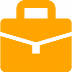 Orange briefcase 6 icon - Free orange briefcase icons